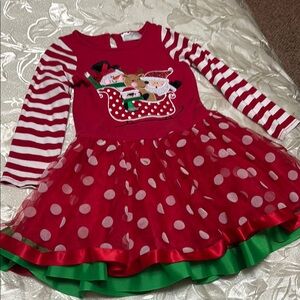 Emily Rose Red and Green Kids Formal Dress